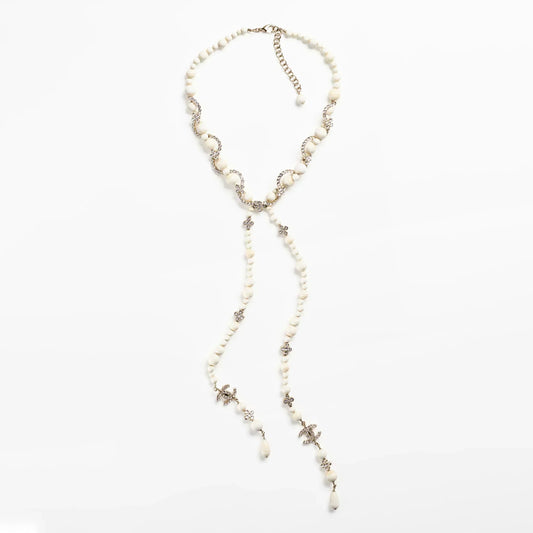 18K  Chanel Pearl Chain Necklace