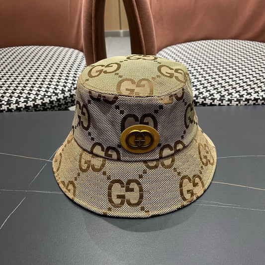 Classic Monogram Canvas Bucket Hat - Premium Unisex Streetwear